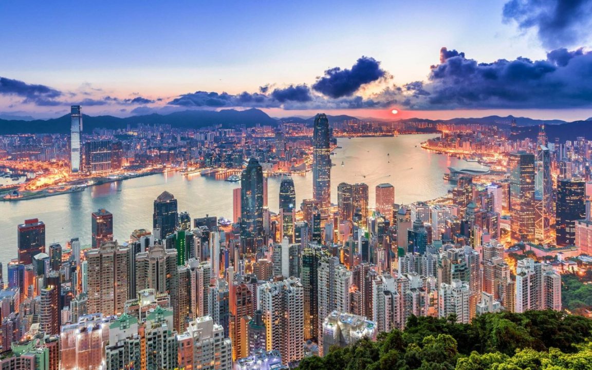 Hong Kong skyline Victoria Peak