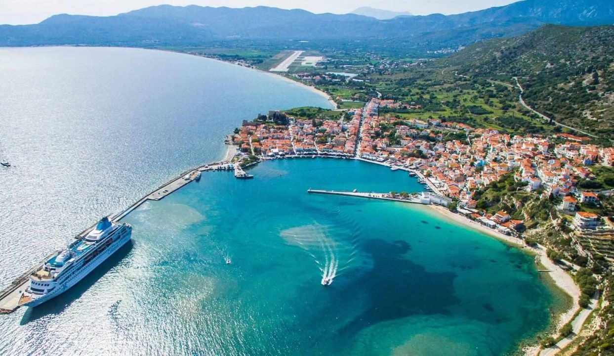 Aerial view of Samos