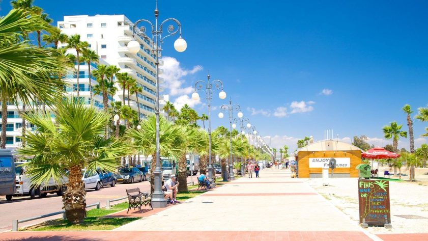 Finikoudes Beach in Larnaca