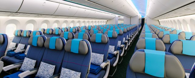 LOT Airlines plane interior