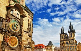 Prague Old clock, old town square